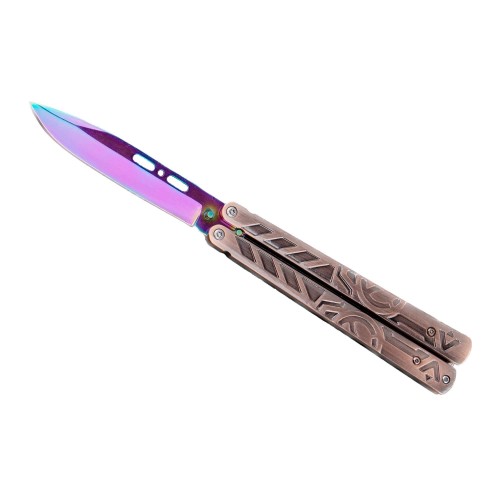 Butterfly Knife, Balisong Knife, Razor Sharp Blade, High Carbon Stainless Steel Handle, Ideal Gift for Men and Women